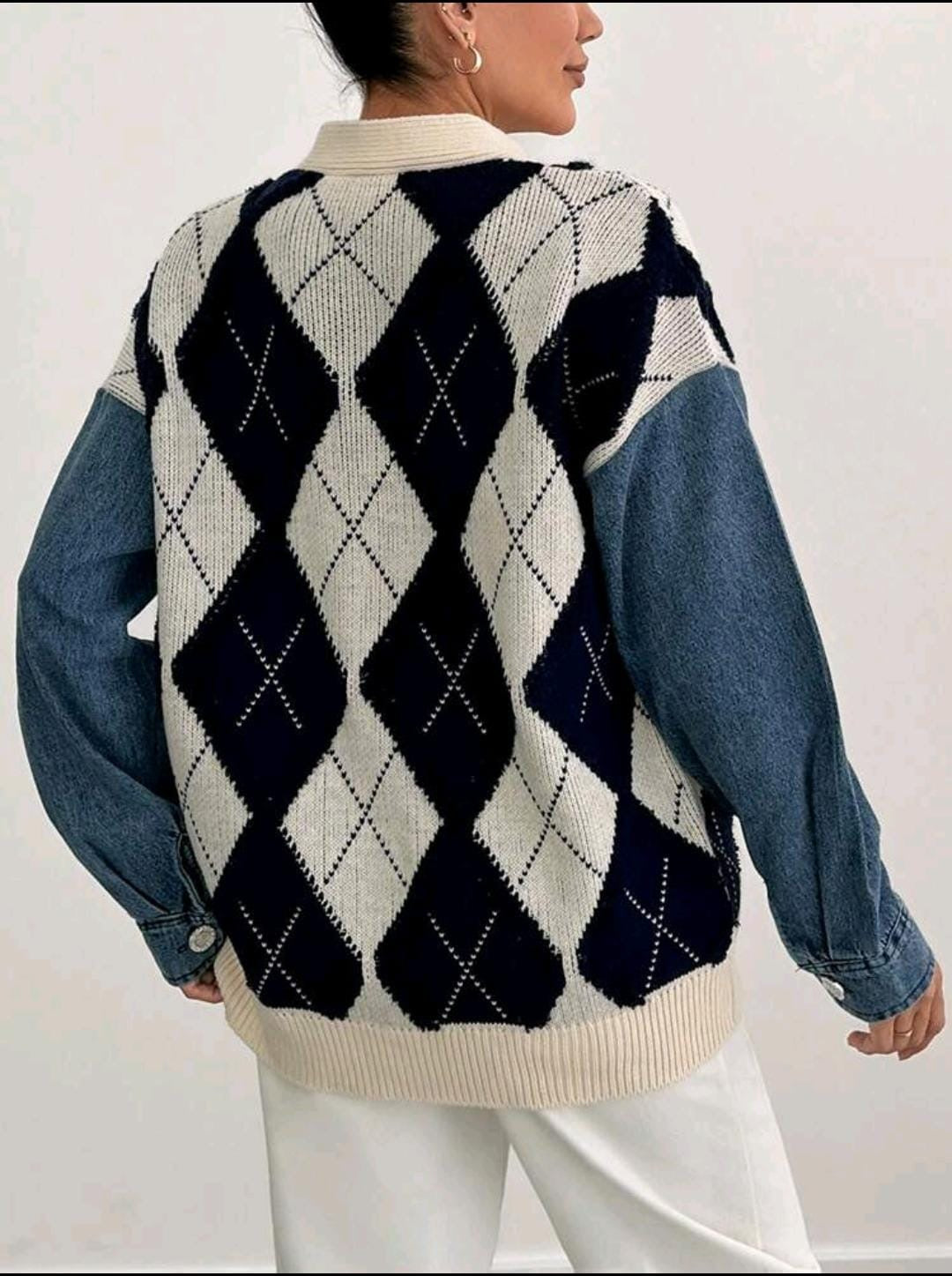 Cardigan col en V