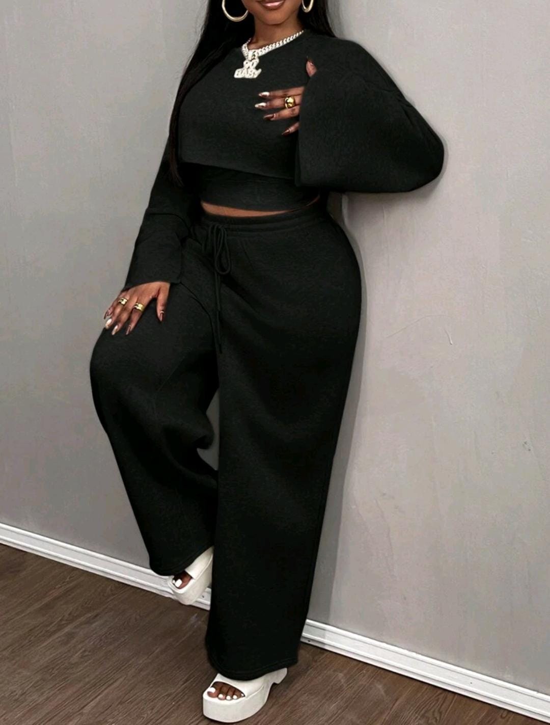 Ensemble 3 pièces grande taille pour femmes