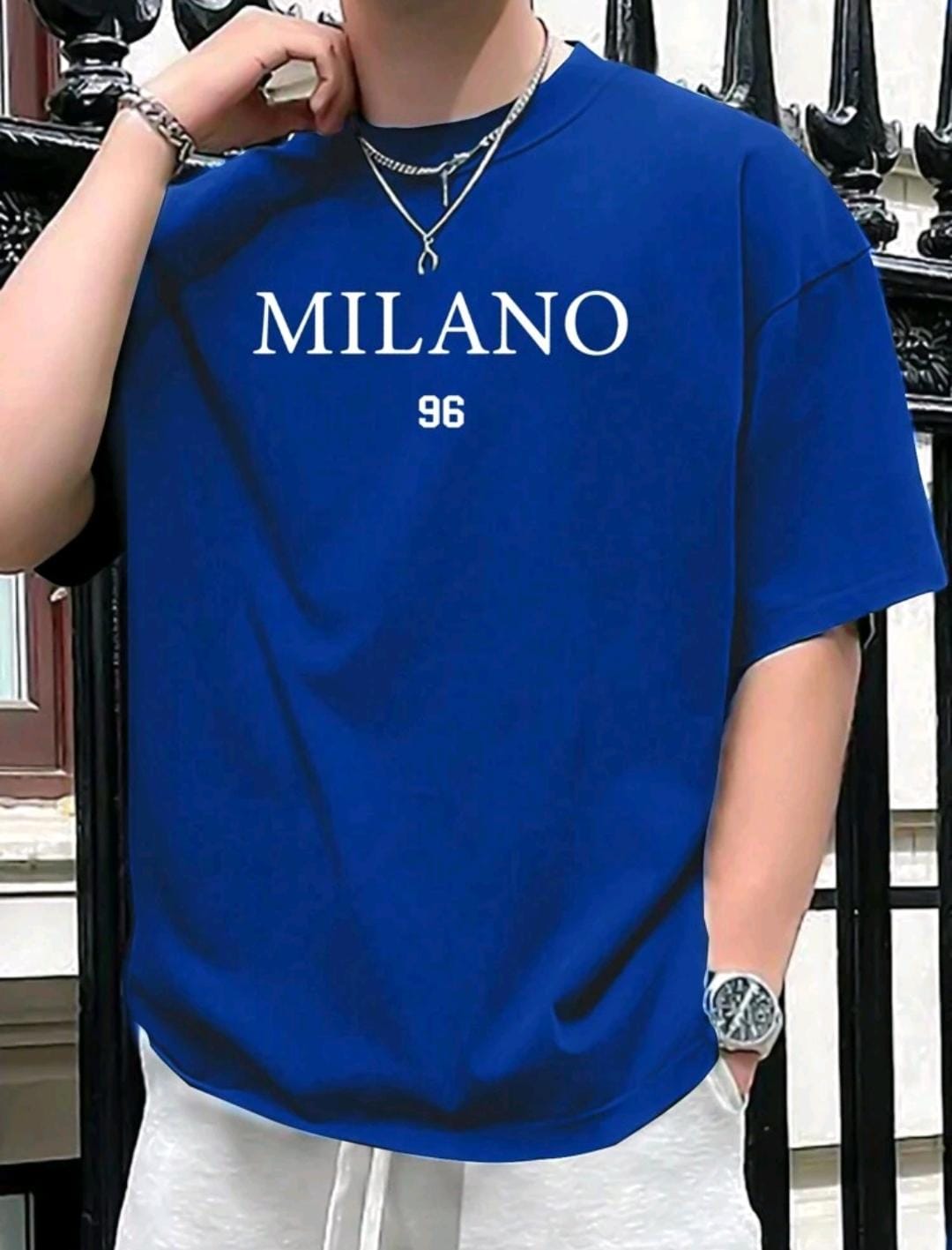 T-shirt À Manches Courtes Contrasté À Motif De Mouette Pour Hommes