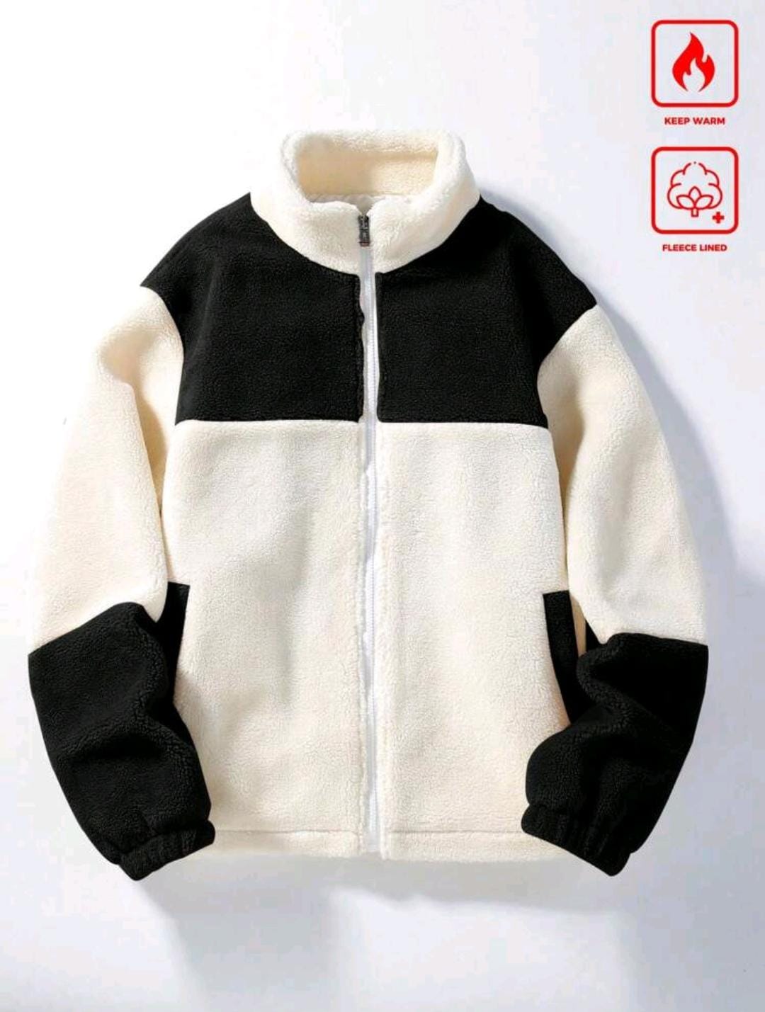 Manfinity Homme Veste en polaire décontractée ample