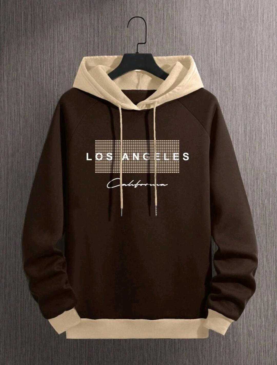 Sweat À Capuche À Cordon De Serrage Pour Hommes Avec Motif