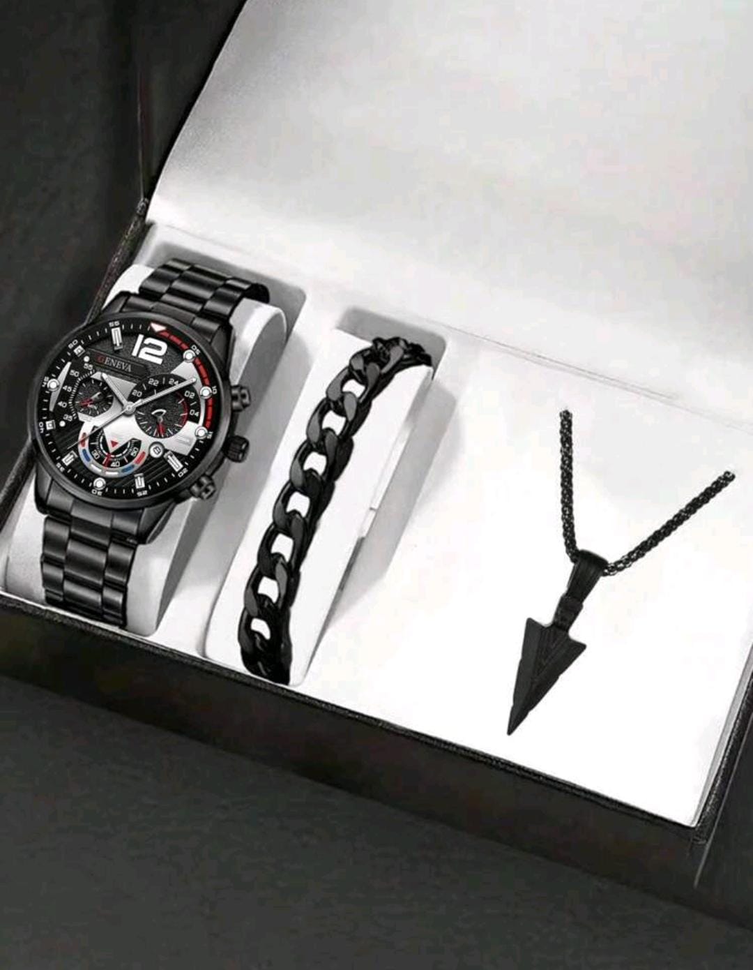 Ensemble de montres d'affaires avec calendrier pour homme