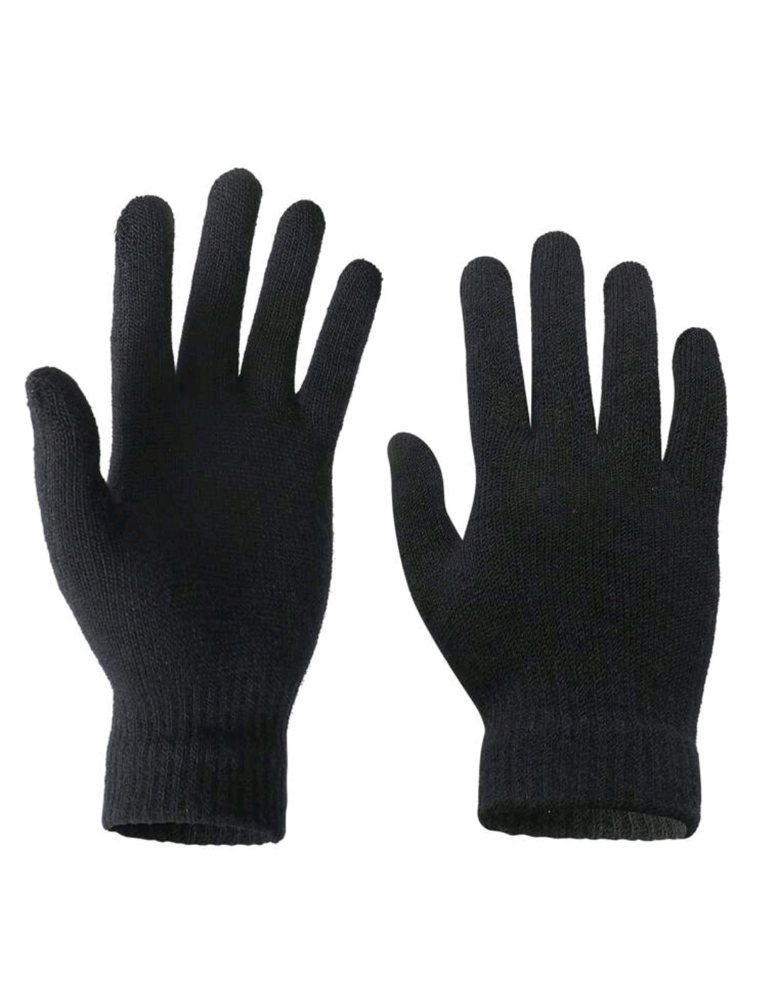 3 pièces Ensemble bonnet tricoté d'hiver, écharpe tour de cou et gants à double couche