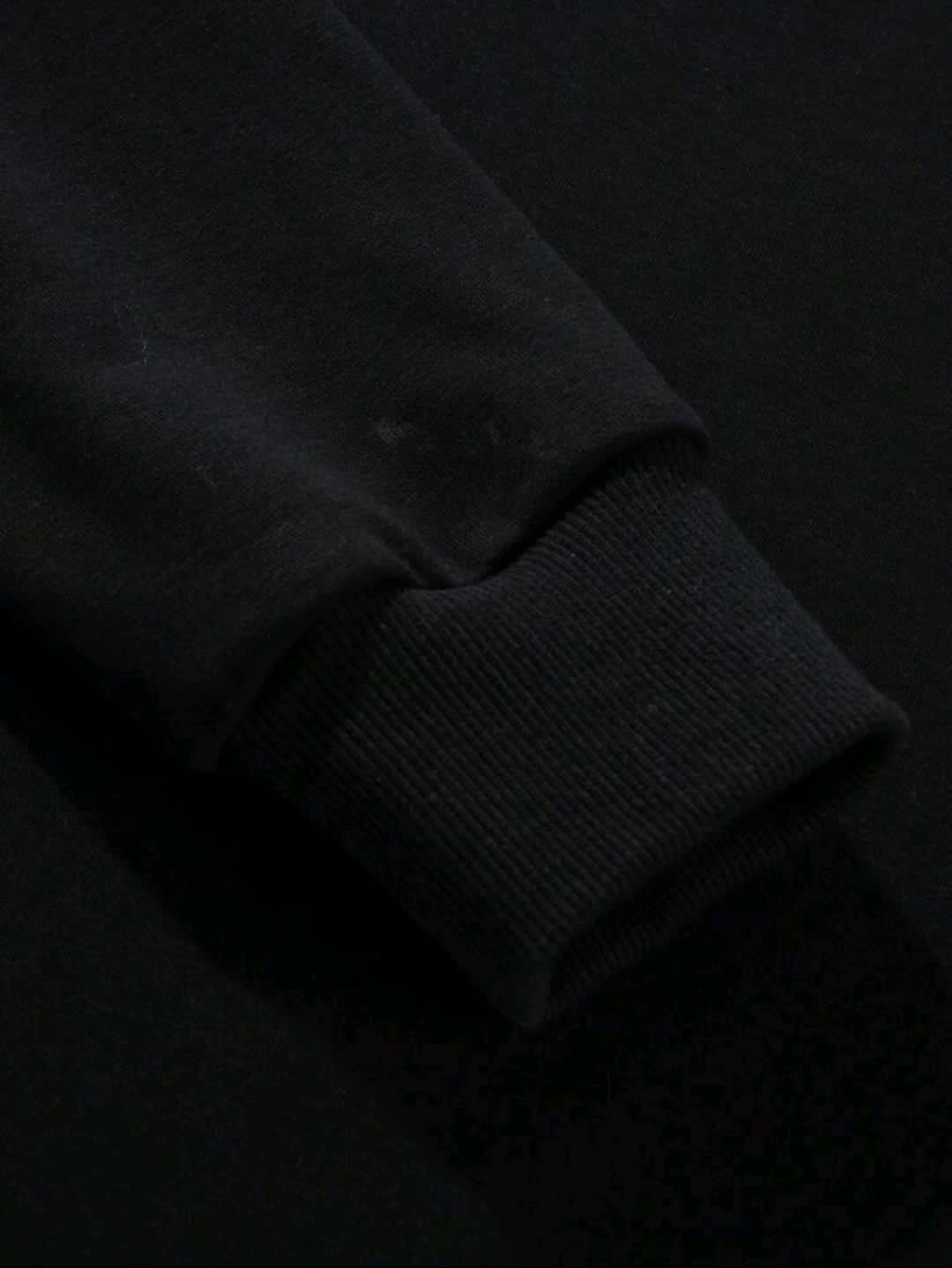 Sweat-shirt à capuche à cordon de serrage avec imprimé lettres en blocs de couleurs pour hommes