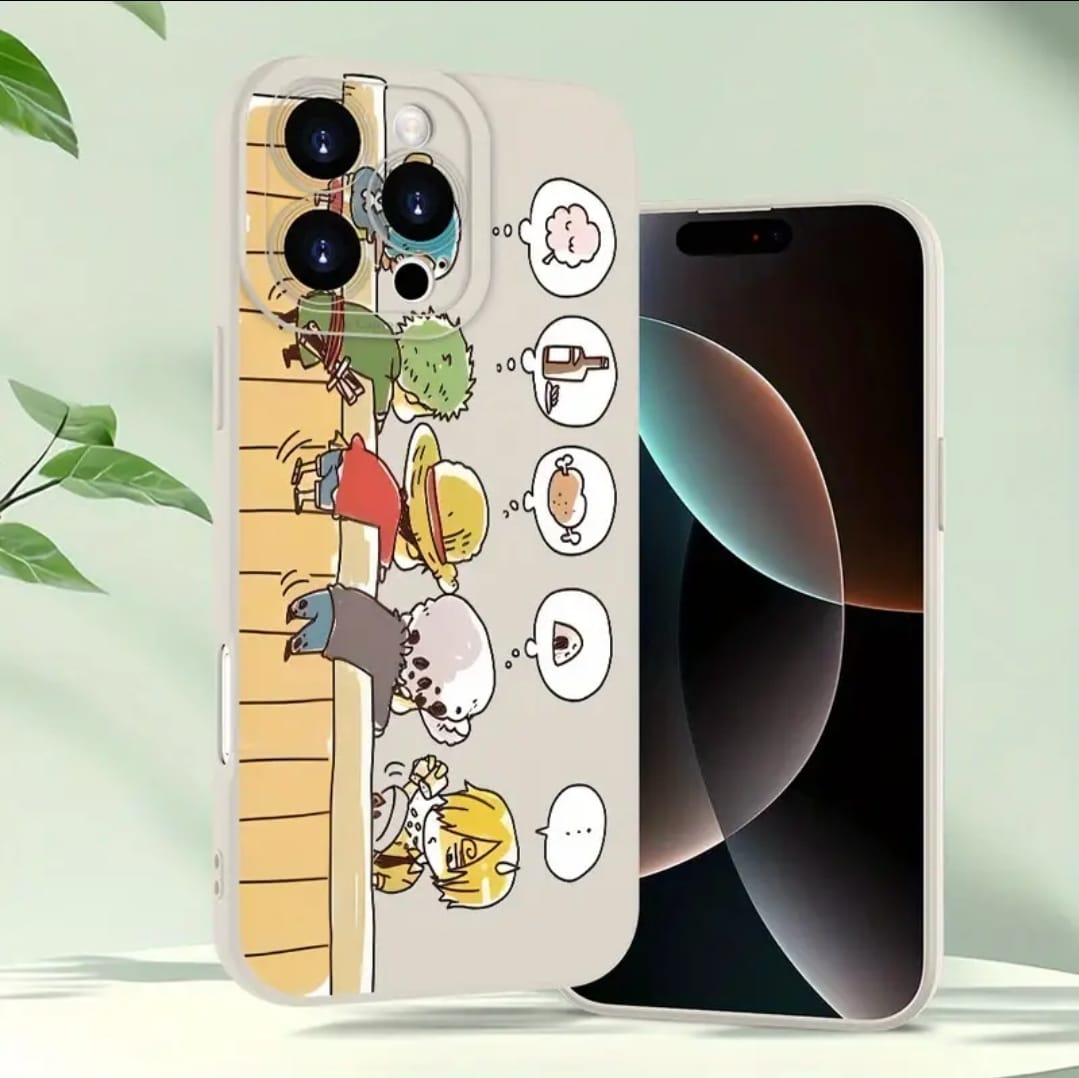 Style de dessin animé minimaliste imprimé à la main Étui de téléphone blanc pour Iphone 16E/15/14/13/12/11/8/7 Pro Max Plus Mini XS, un étui de protection en silicone ultra-fin TPU élégant et beau, parfait en tant que cadeau de vacances ou d'anniversaire