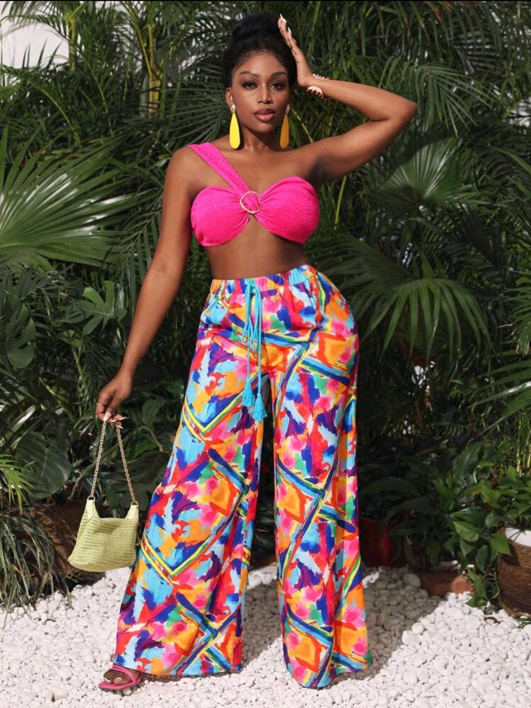 Slaydiva Pantalon Large De Loisir Pour Femme De Résidence De Festival De Musique