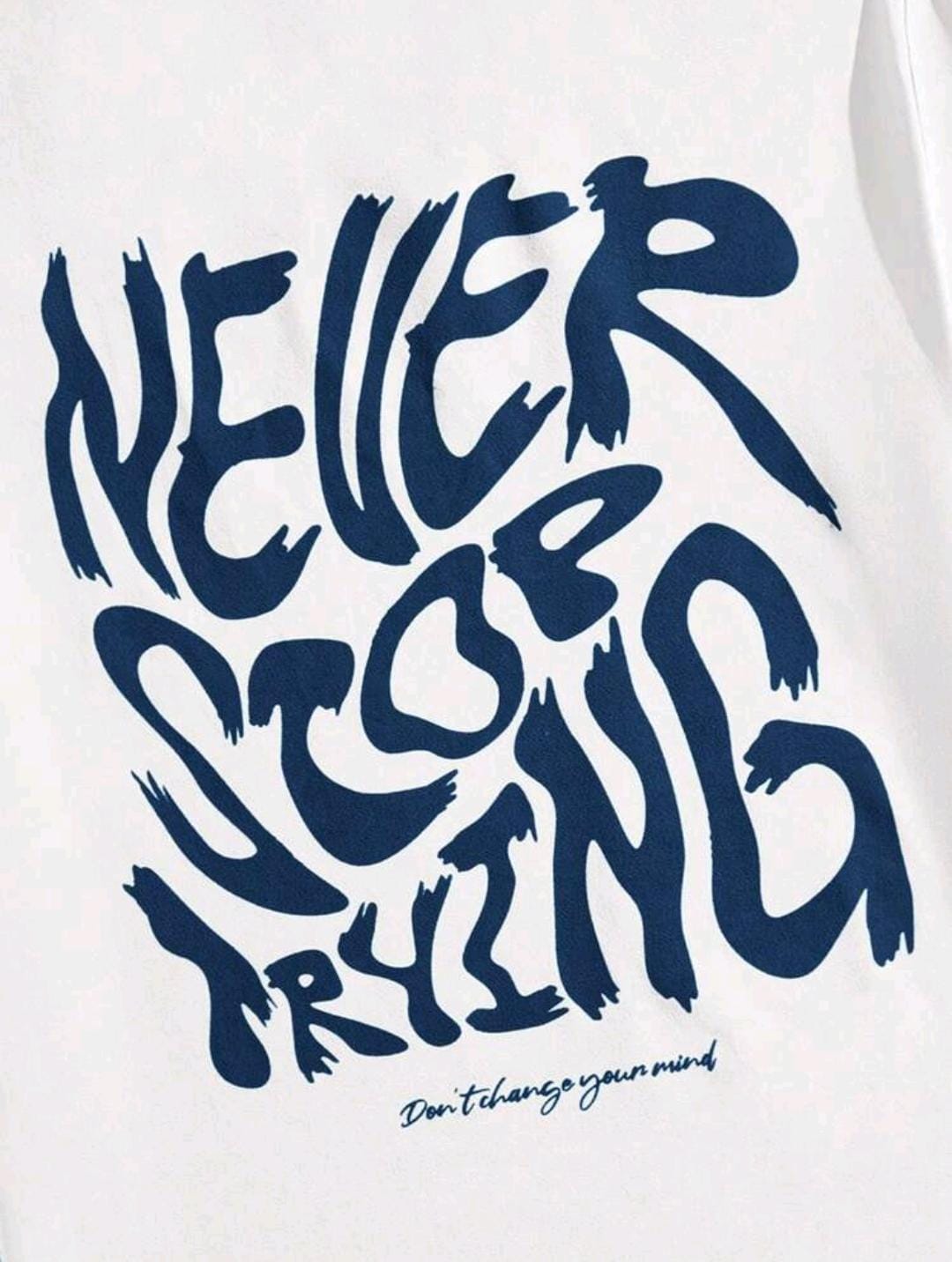 Manfinity UrbanChill T-shirt Décontracté À Col Rond En Tricot Pour Homme Avec Impression De Lettre