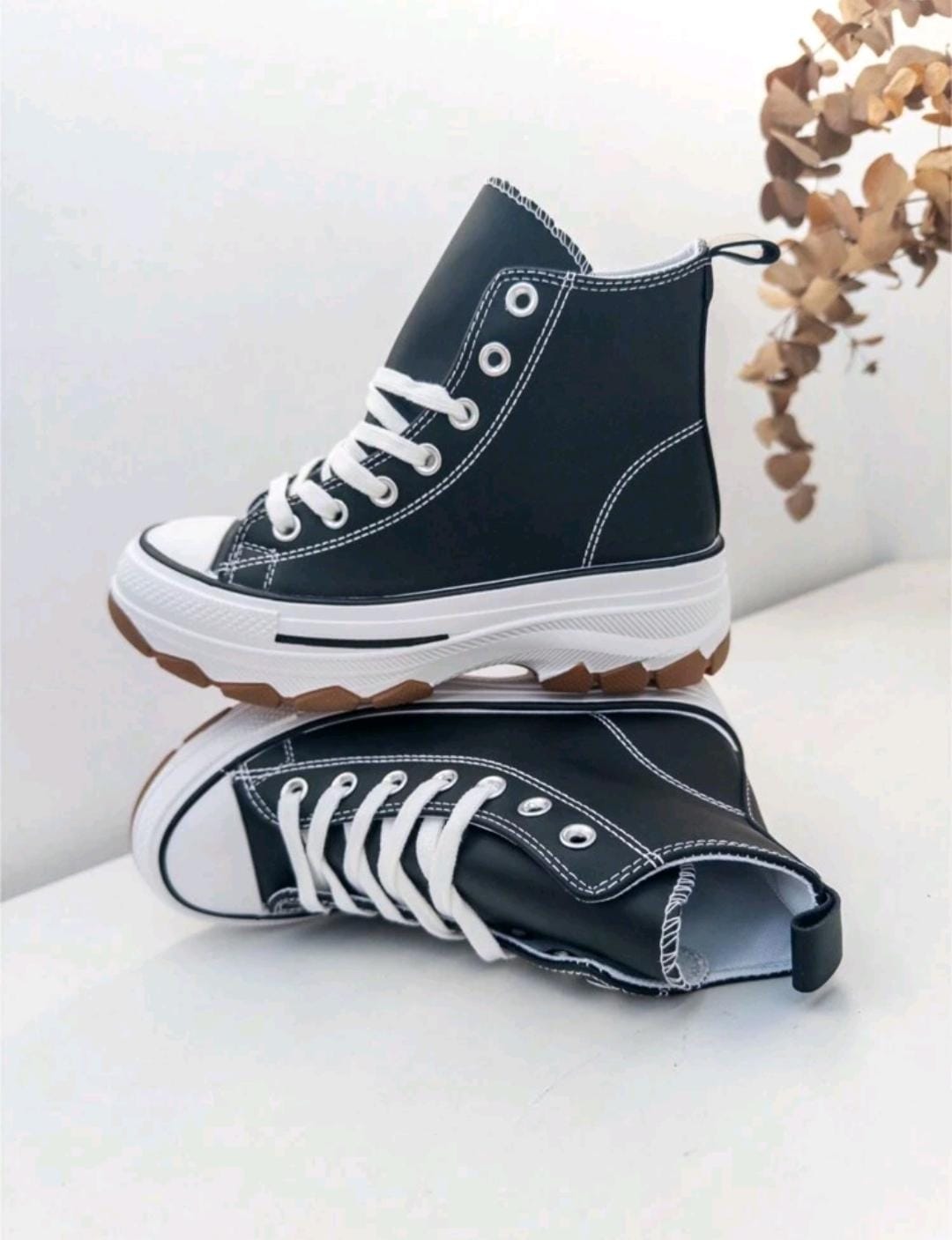 Chaussures décontractées à plateforme haute pour femmes