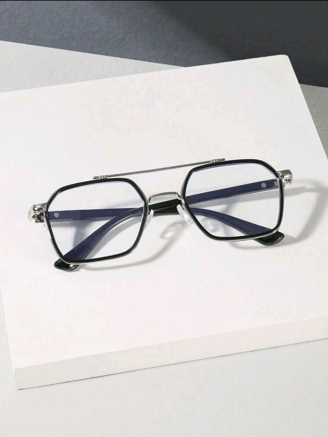 Lunettes de soleil pour hommes à verres transparents -