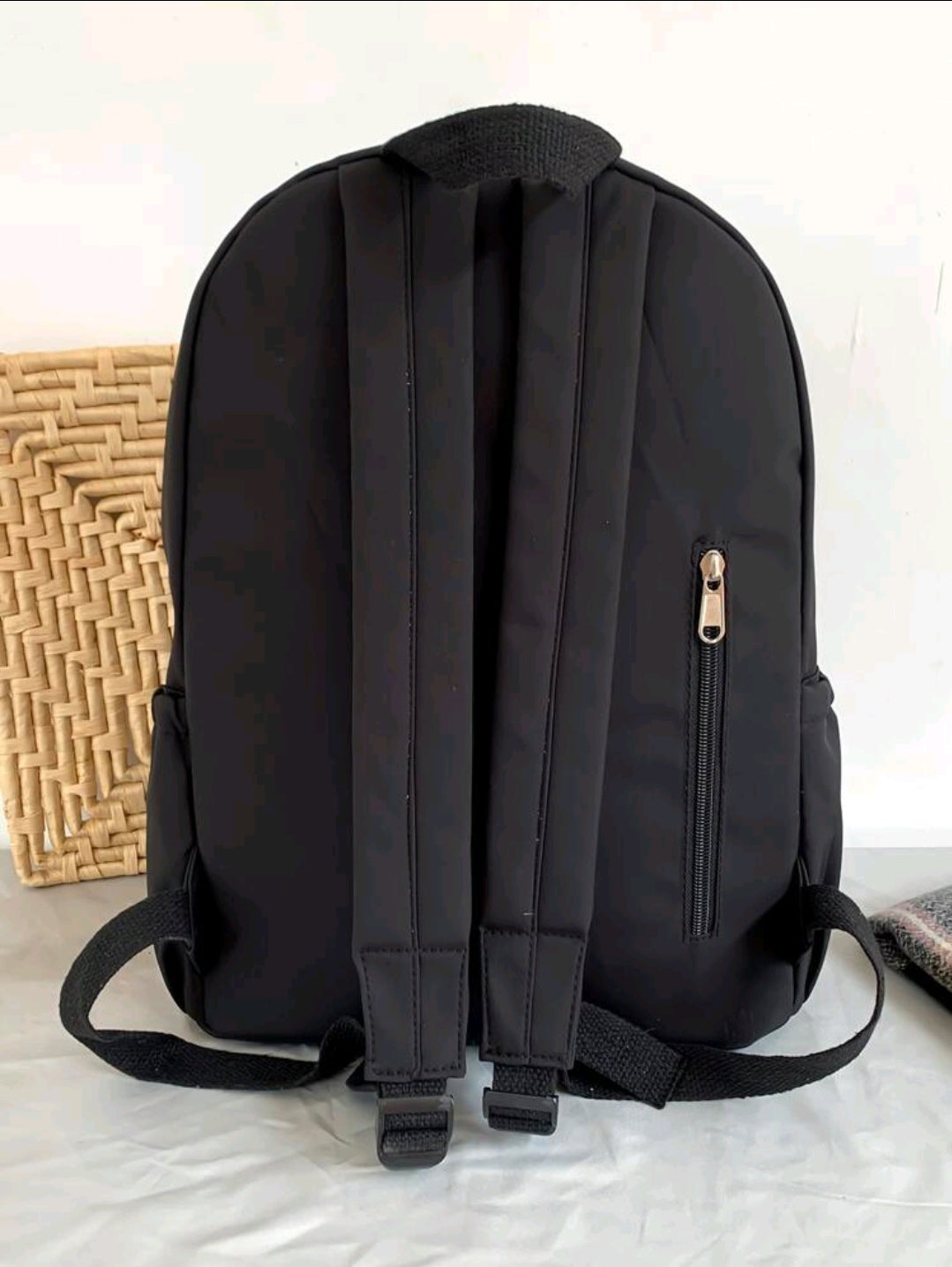 Sac à dos imperméable et léger avec décoration de nœud et breloques, parfait pour les adolescentes, les femmes