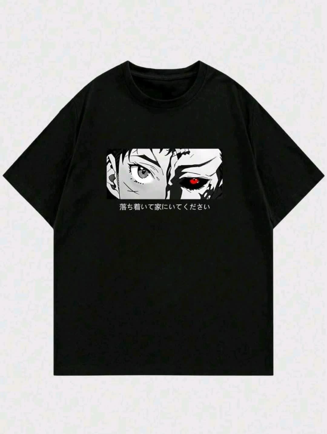 Manfinity Dauomo T-shirt À Col Rond Imprimé Personnages De Dessins Animés Pour Homme