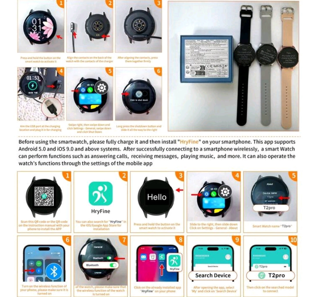 1 pièce Bracelet montre intelligente confortable en silicone avec appel sans fil, alerte de messages