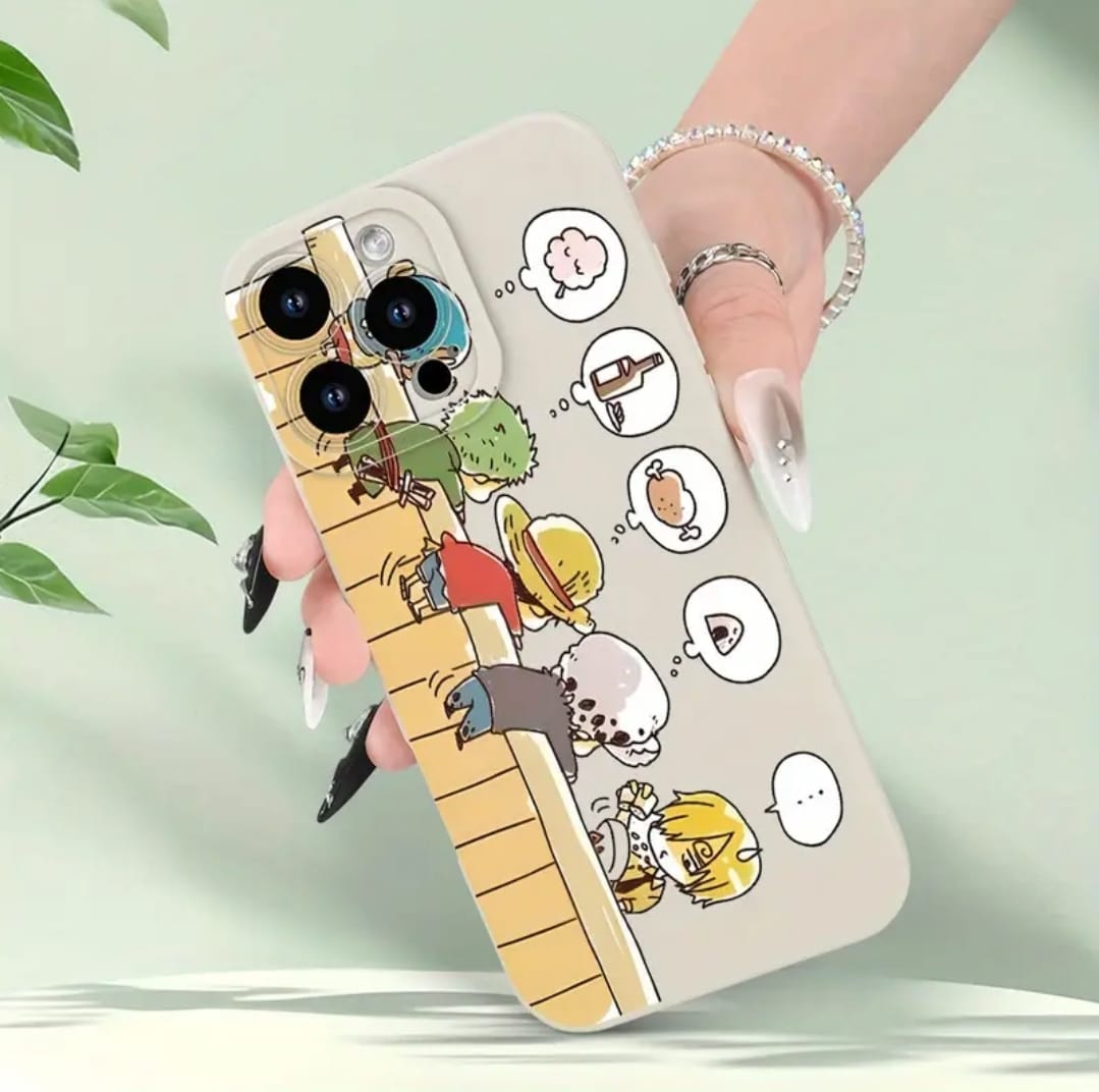 Style de dessin animé minimaliste imprimé à la main Étui de téléphone blanc pour Iphone 16E/15/14/13/12/11/8/7 Pro Max Plus Mini XS, un étui de protection en silicone ultra-fin TPU élégant et beau, parfait en tant que cadeau de vacances ou d'anniversaire