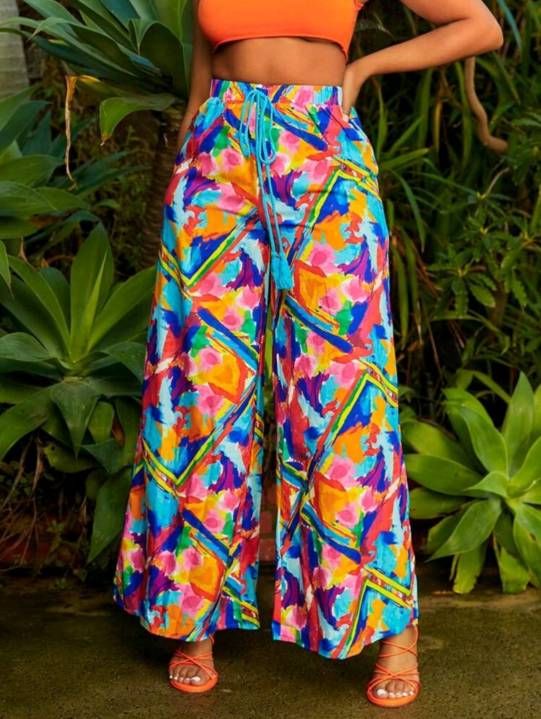 Slaydiva Pantalon Large De Loisir Pour Femme De Résidence De Festival De Musique
