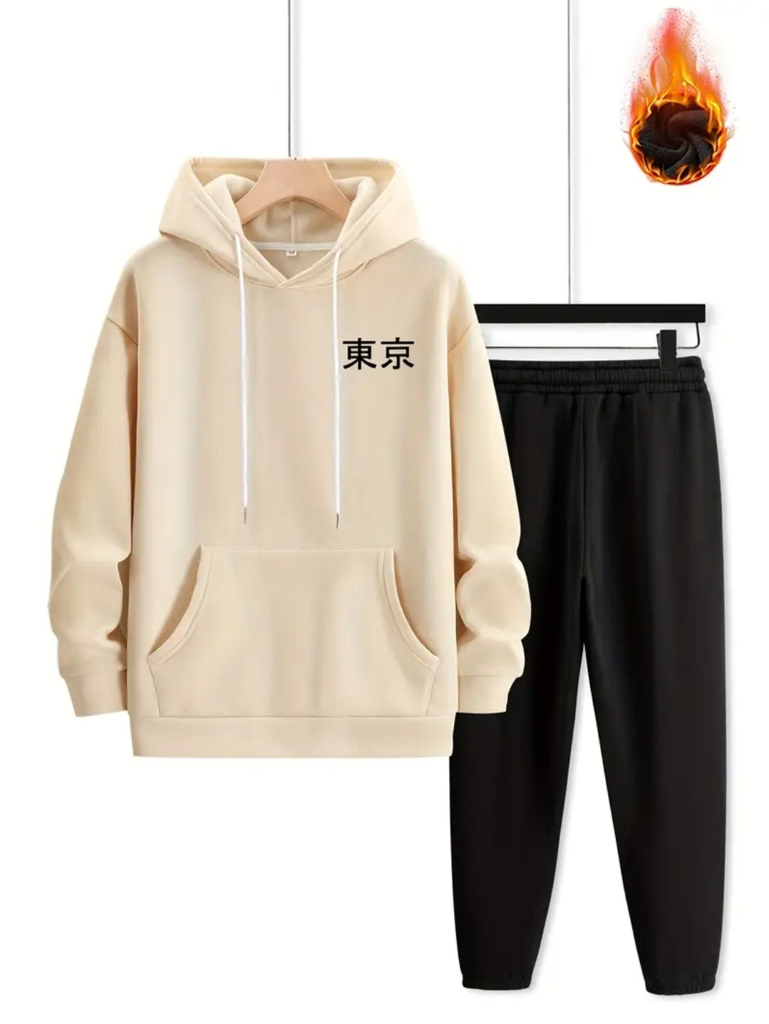 Sweat à Capuche Imprimé Motif Anime de Tokyo pour Hommes pour Automne