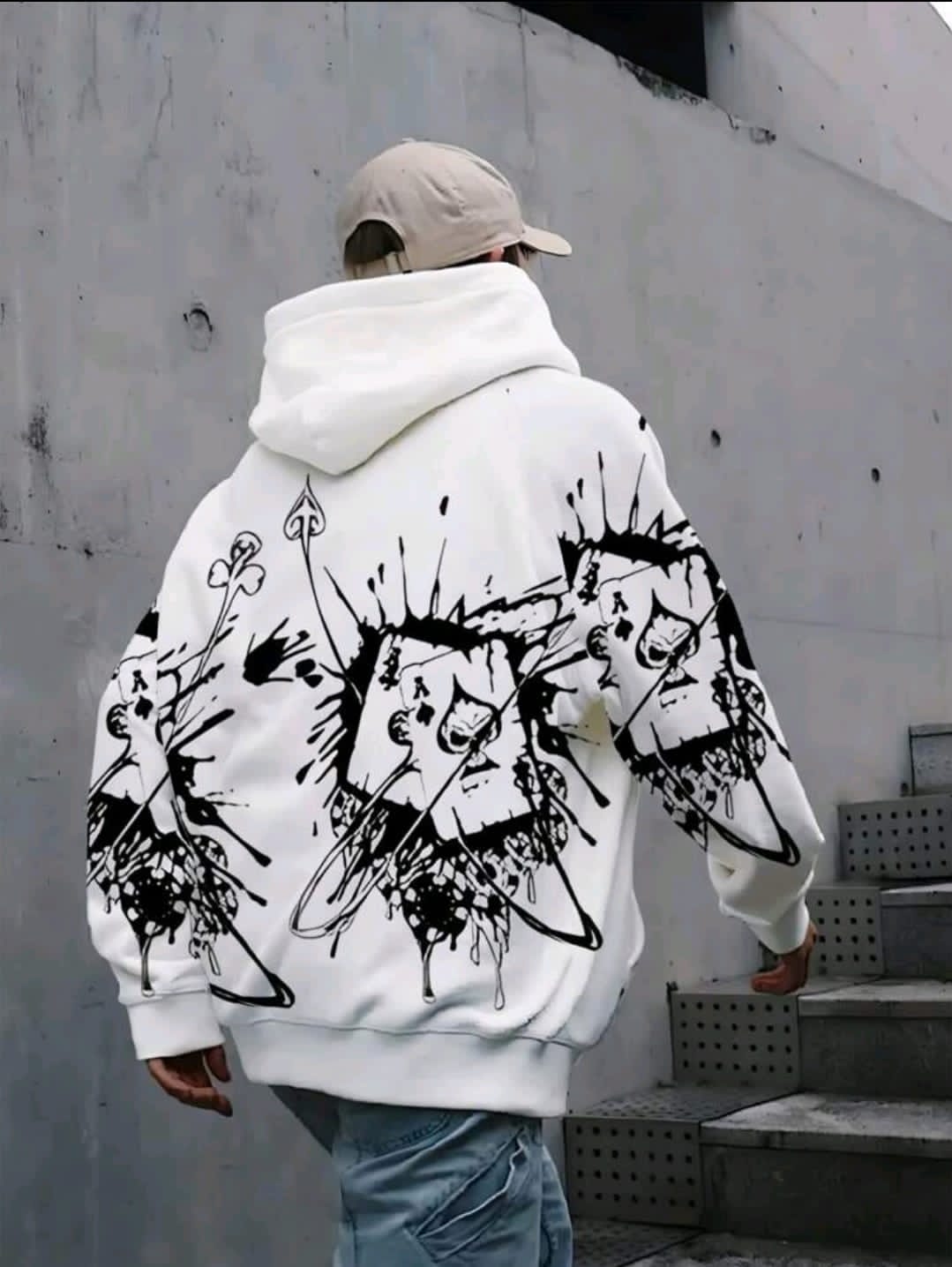 Sweat-shirt à capuche décontracté à manches longues