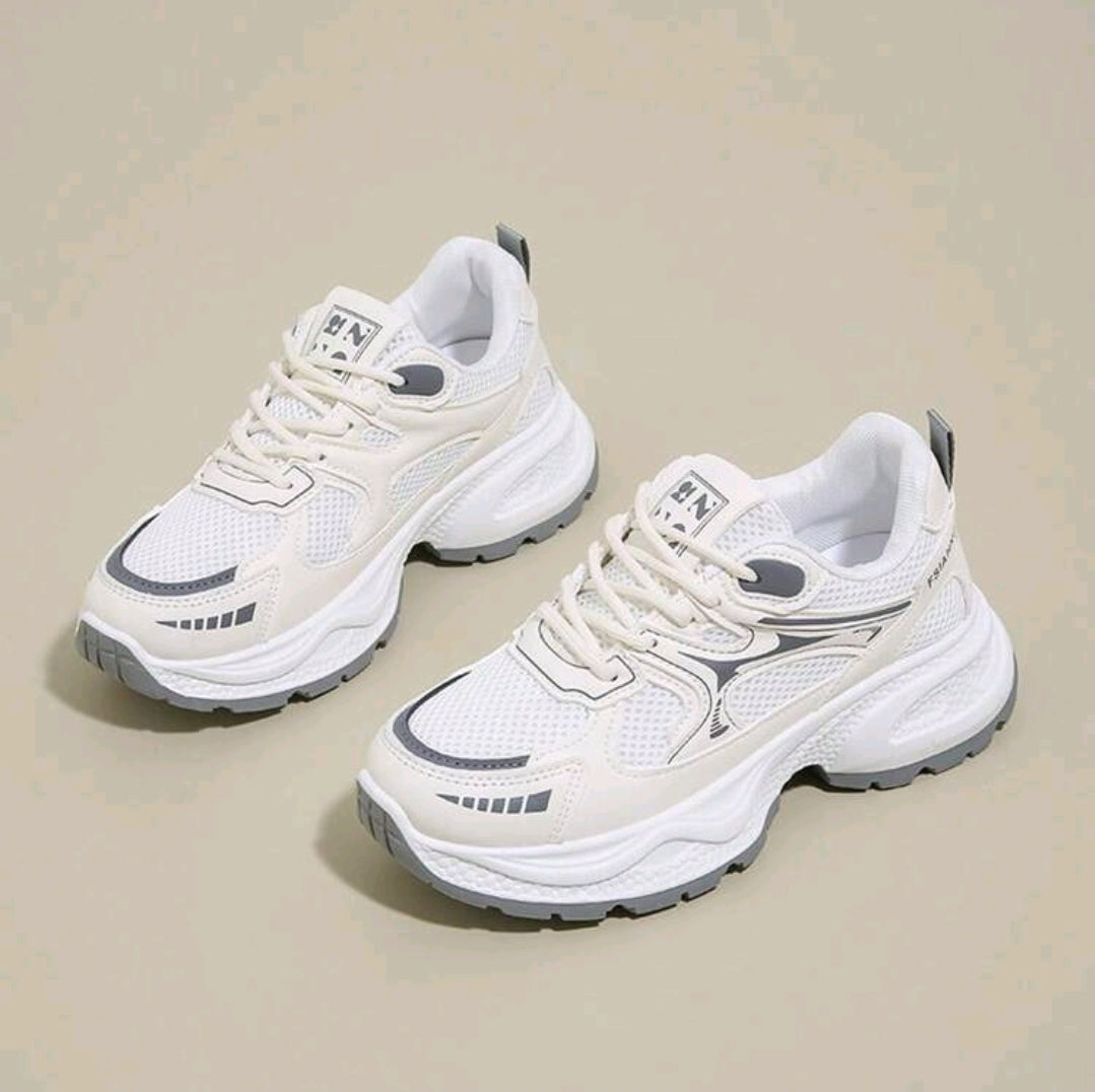 Chaussures de sport à semelle épaisse et plateforme pour femmes