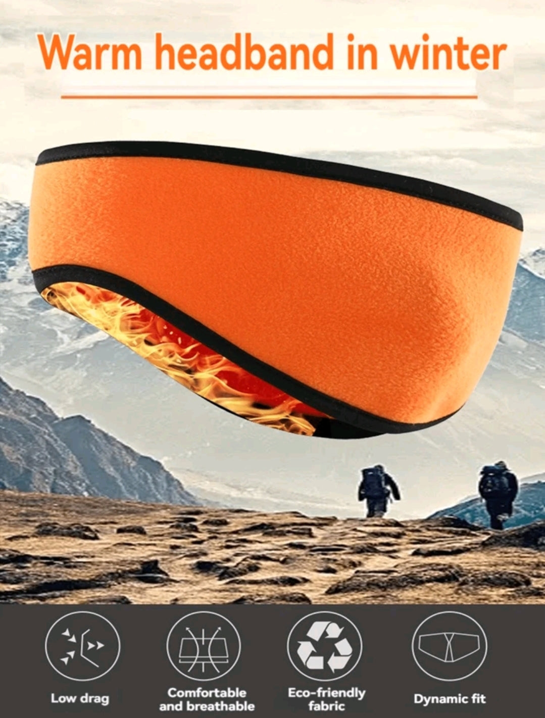 1 pièce Bandeau de sport, cache-oreilles en peluche, pour hommes femmes ski d'hiver course cyclisme