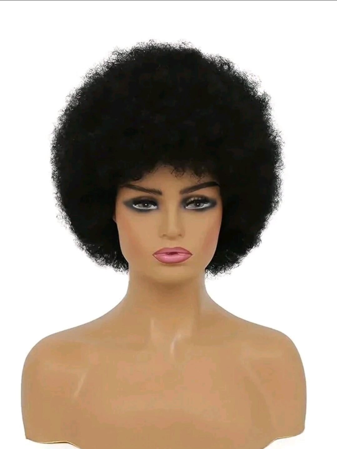 Perruques afro pour femmes, 100% cheveux humains, douces et moelleuses, sans colle. Perruques afro courtes en cheveux humains pour femmes, frisées kinky des années 70,
