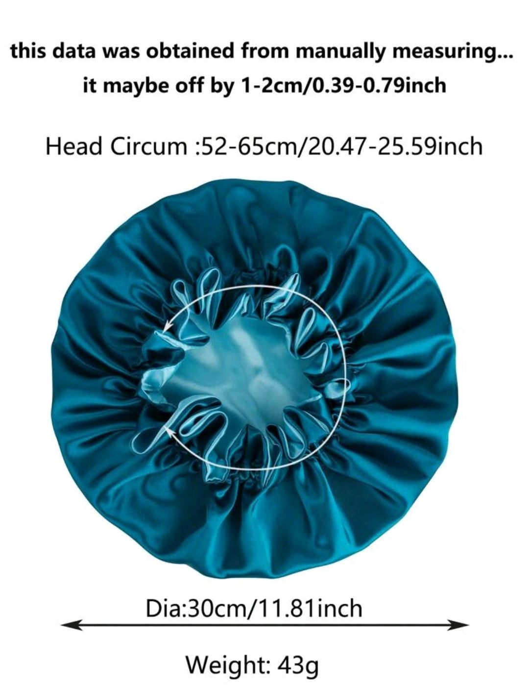 1 pièce Bonnet de sommeil doublé en satin pour femmes, coiffe pour perruques