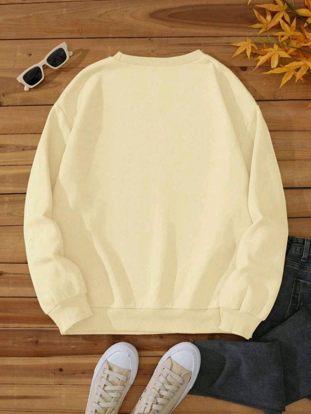 INAWLY Sweat-shirt matelassé à motif graphique de dessin animé, Top à manches longues