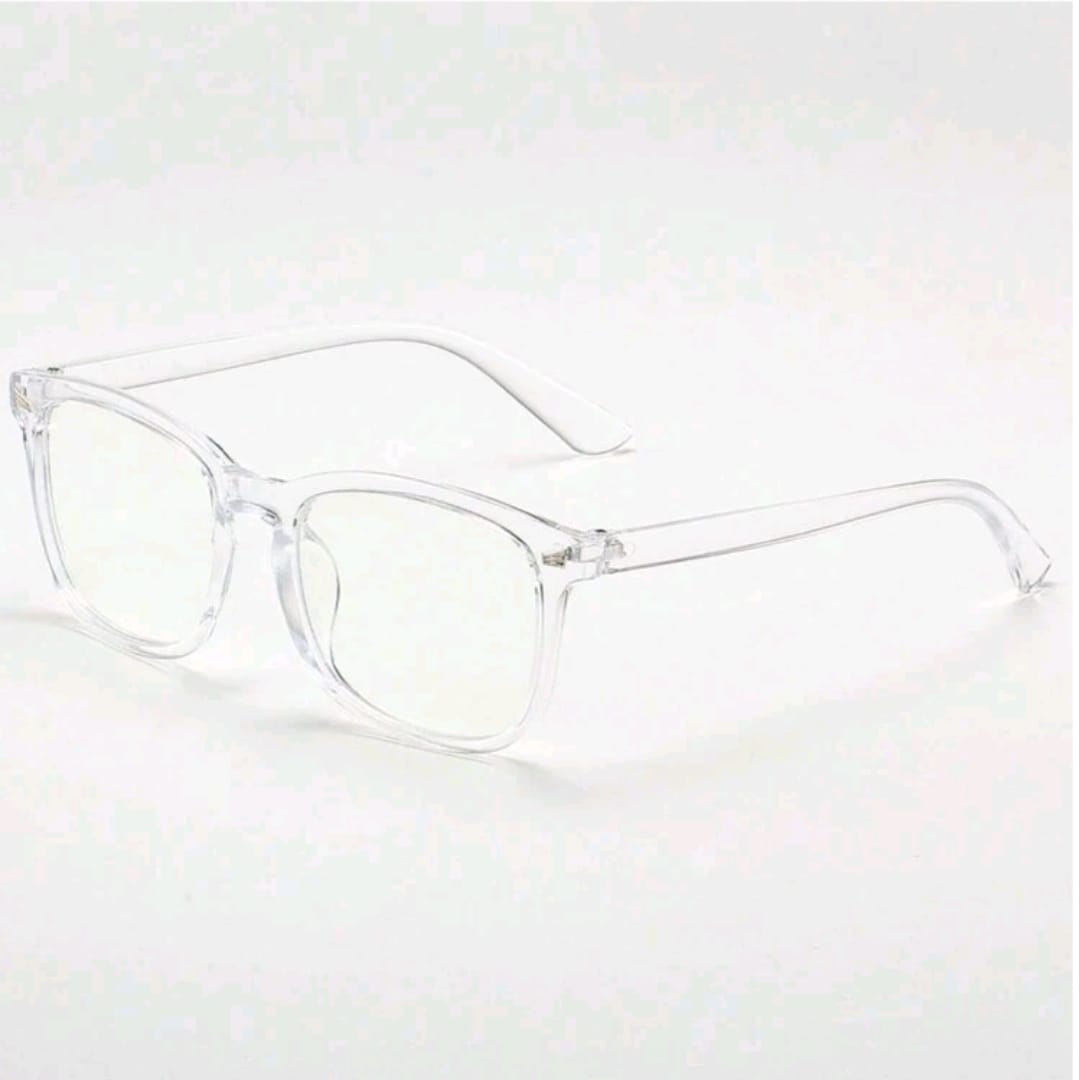 1 paires de lunettes carrées à détails transparents pour femmes, accessoires de lunettes claires pour l'école, accessoires de lunettes pour femmes