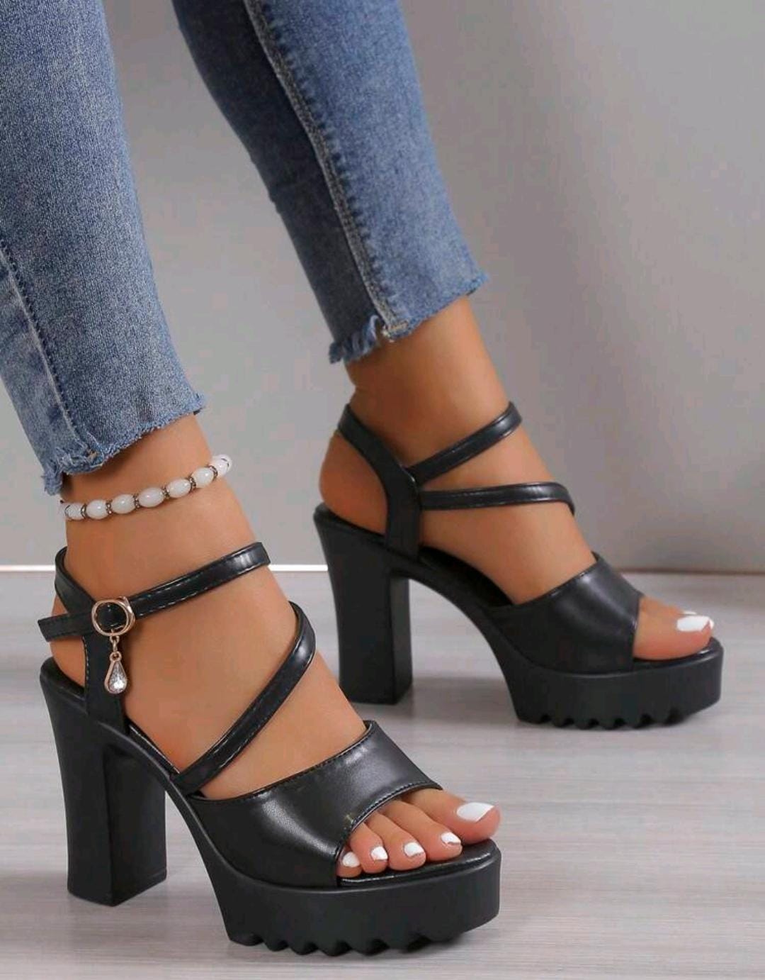 Élégant Blanc Sandales Pour Femme