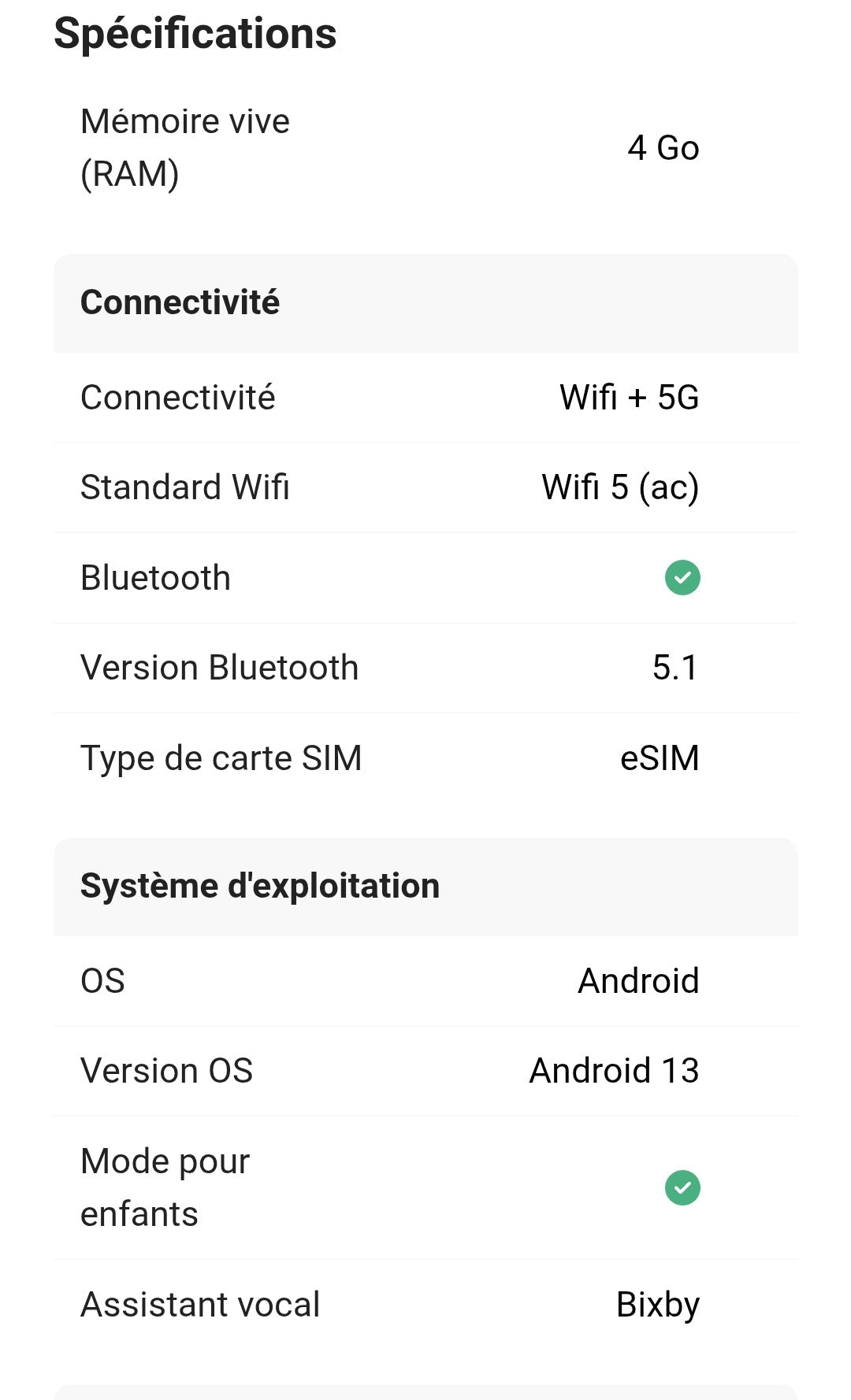 Samsung | Galaxy Tab A9+ 64 Go wifi Argent , garantie 2ans