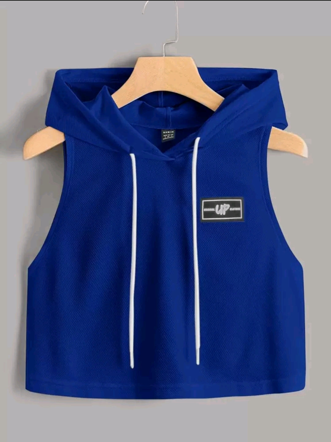 EZwear Débardeur À Capuche Pour Femmes Avec Détails Patchés, Adapté Aux Sports D'été