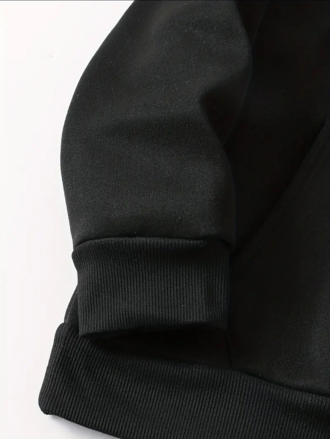 Sweat à capuche tendance pour femme, pull noir en tricot avec imprimé anime, sweat à capuche