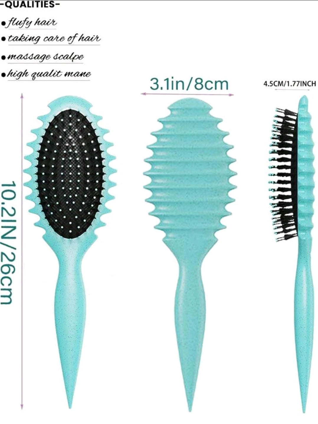 Nouvelle brosse définissante des boucles 2025 - Brosse à boucler anti-frisottis pour hommes et femmes, outil de coiffage