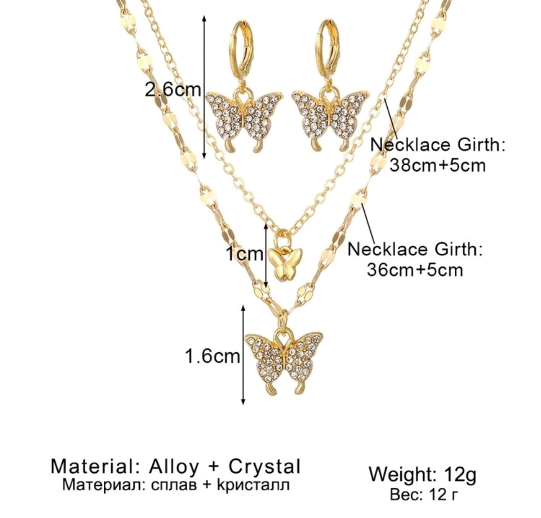 3 Pièces / Set Ensemble De Bijoux Élégants Simple Et Frais En Acier Inoxydable Et En Zircone Cubique