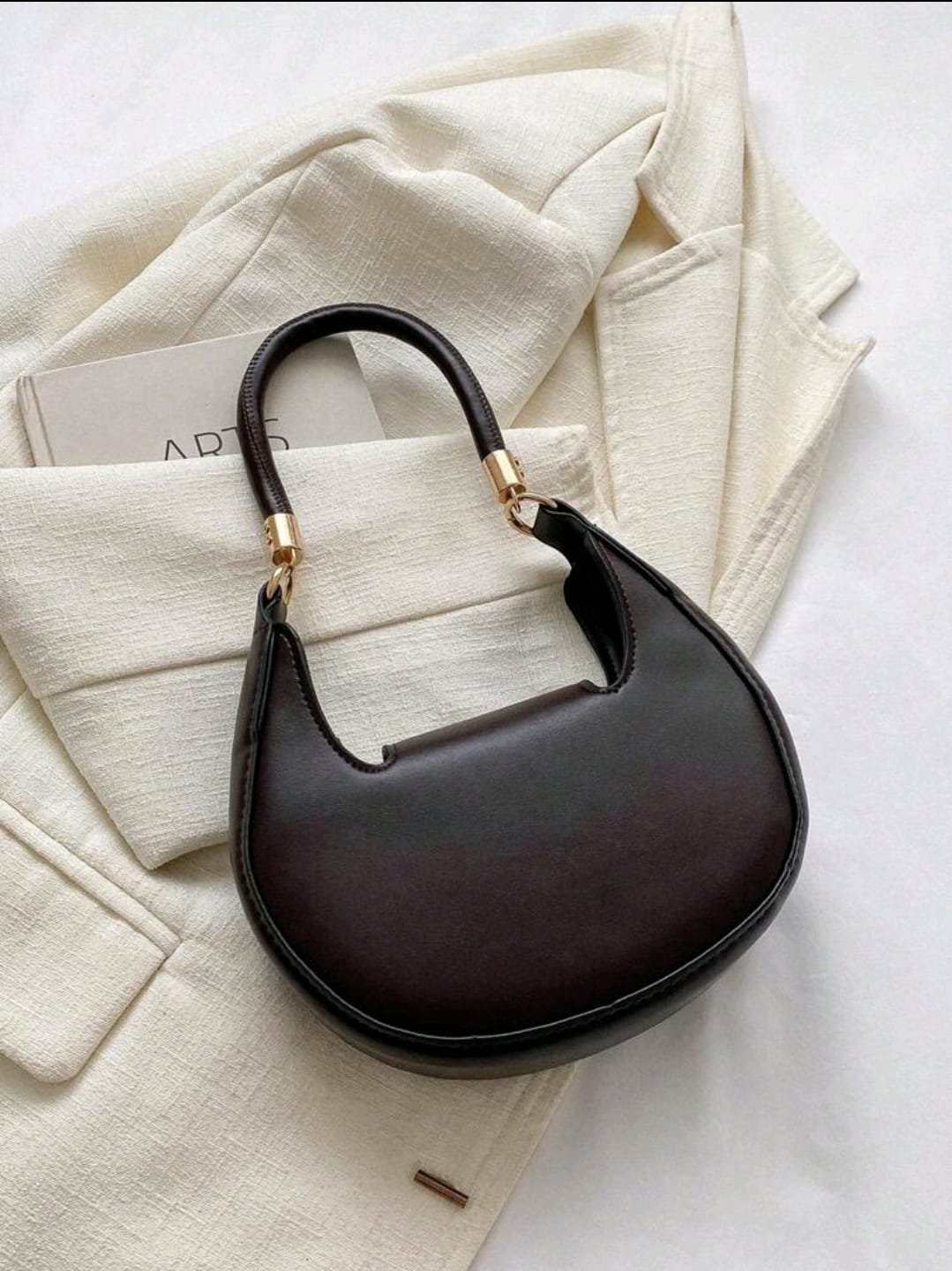 1 pièce Sac à épaule mini imprimé floral vintage rétro à la mode, convient pour l'usage quotidien des femmes
