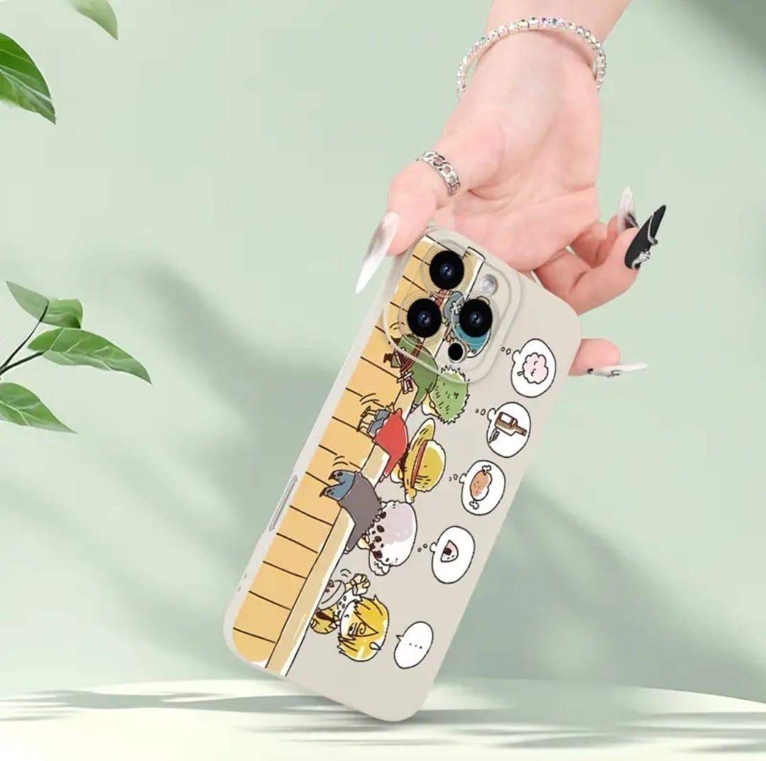 Style de dessin animé minimaliste imprimé à la main Étui de téléphone blanc pour Iphone 16E/15/14/13/12/11/8/7 Pro Max Plus Mini XS, un étui de protection en silicone ultra-fin TPU élégant et beau, parfait en tant que cadeau de vacances ou d'anniversaire