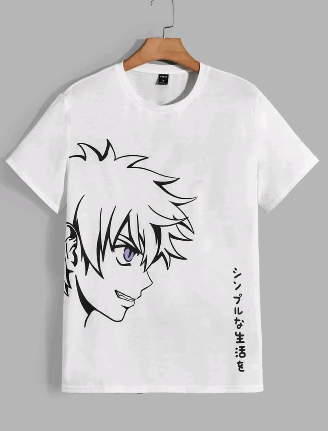 Manfinity RebelGame Homme T-shirt à motif japonaise et figure