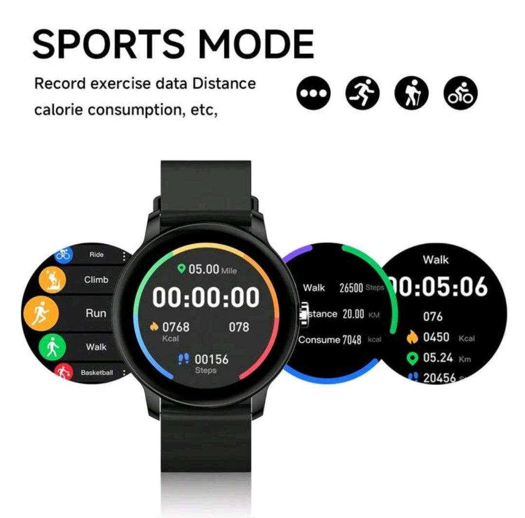 SIMSONLAB Meilleure montre connectée cadeau 2025 pour hommes et femmes, cadran pleine cercle exquis