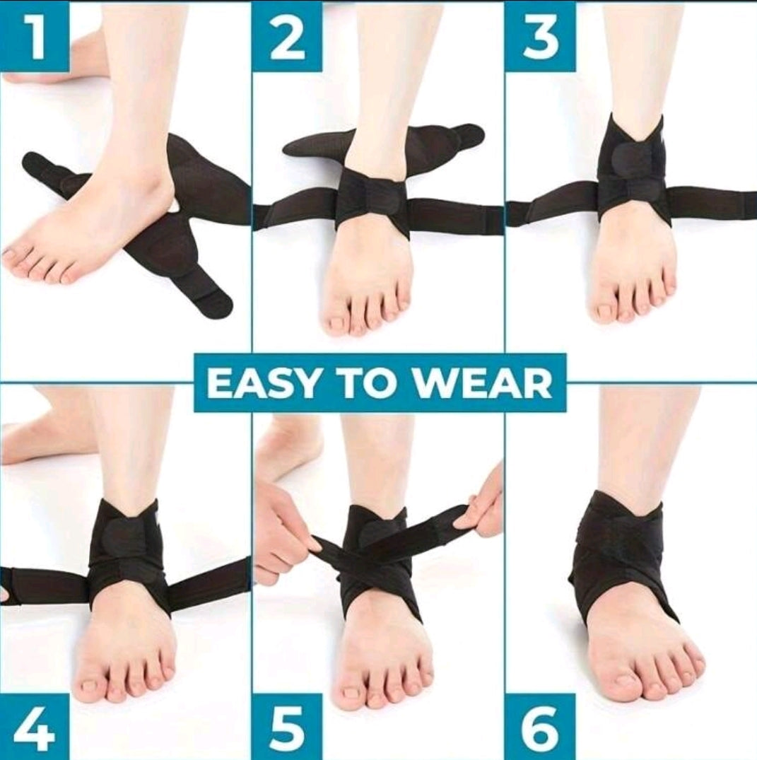 1 Pièce Enveloppe De Compression De Cheville Réglable Pour Le Sport, La Course