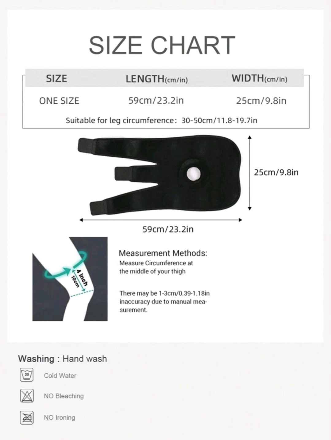 JINGBA SUPPORT 1 Pièce Support De Genou Respirable Réglable Protection