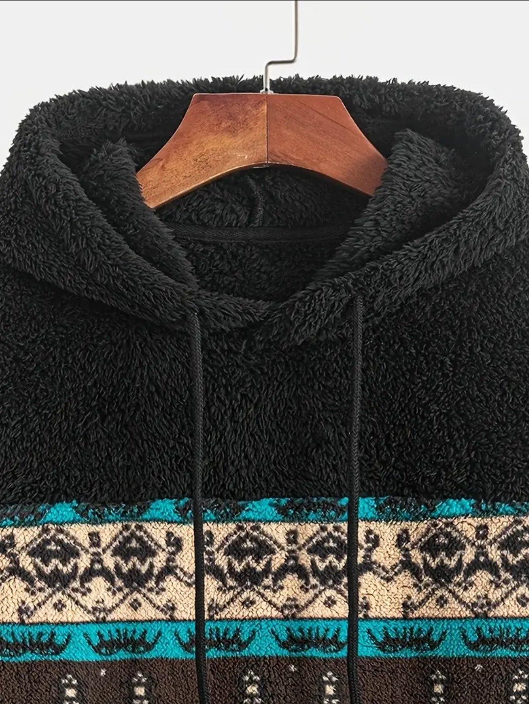 Sweat à capuche en peluche de style national décontracté et à la mode pour hommes, style simple