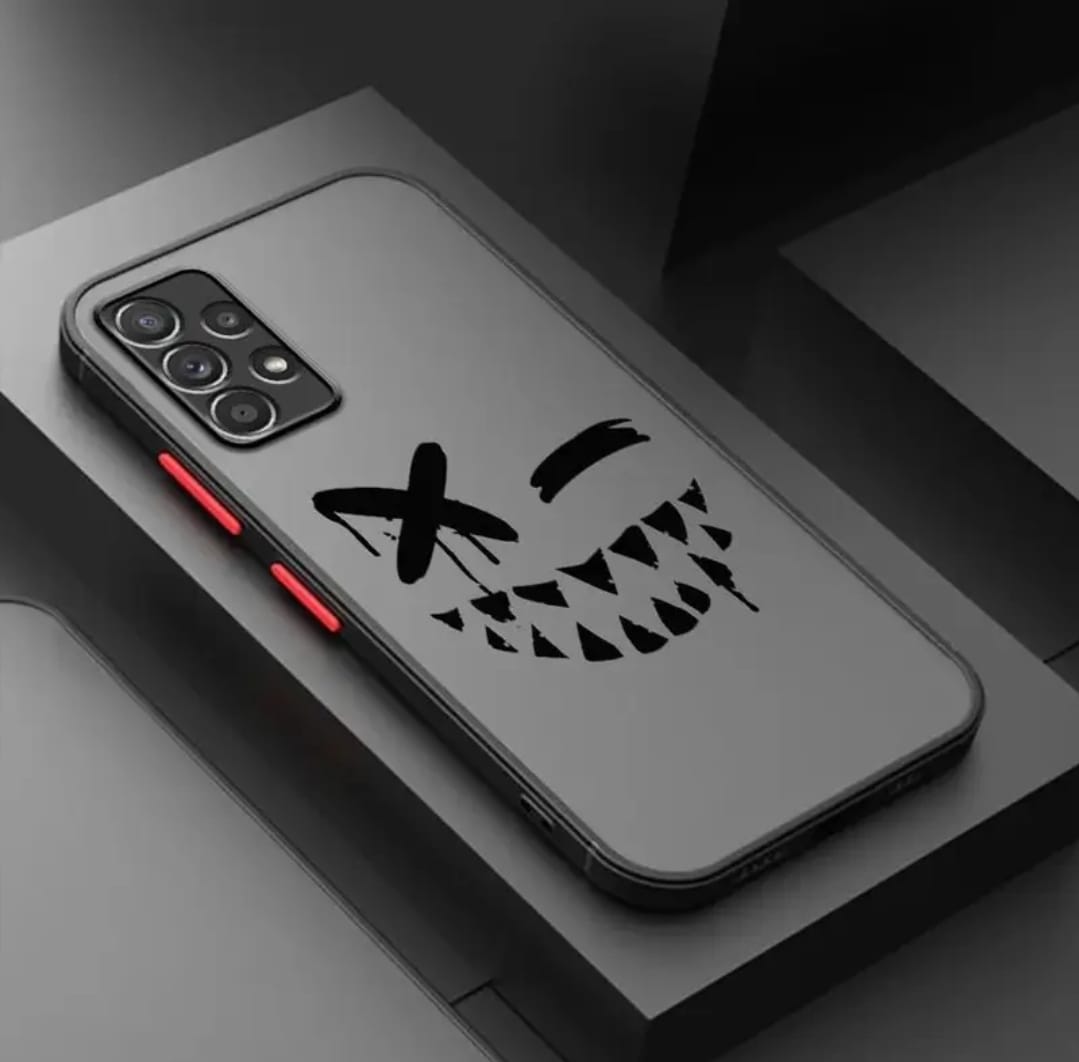 Coque de Protection pour Samsung Galaxy A55 A25 A35 A15 A54 A34 avec Expression Maudite Cartoon A14 A24 A53 A33 A23 A13, Couverture Mate A52 A32 A22 A12 A51 A71 A72 A73, Haute Qualité Antichoc