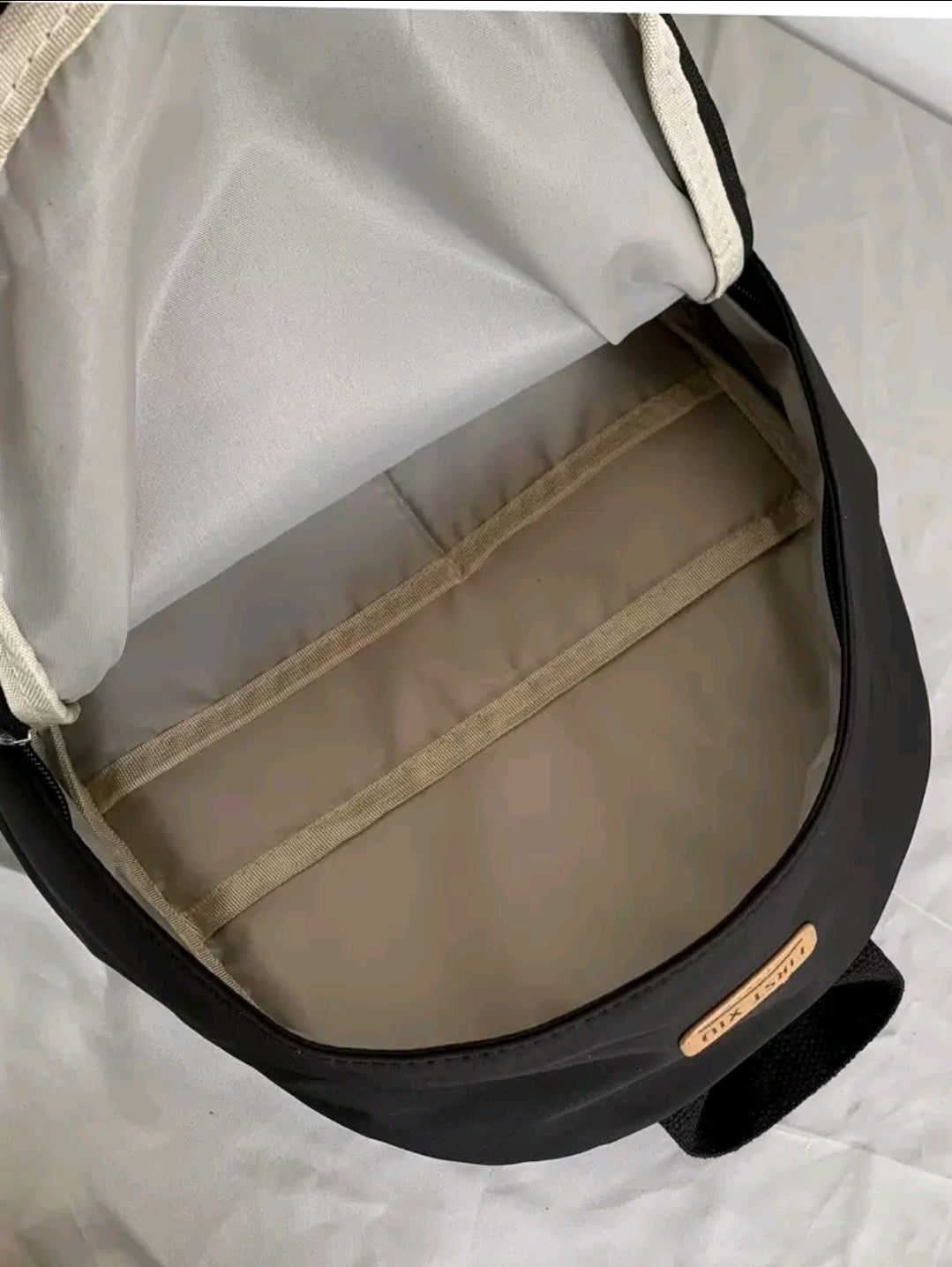Sac à dos imperméable et léger avec décoration de nœud et breloques, parfait pour les adolescentes, les femmes