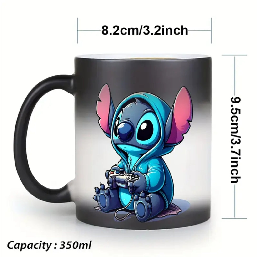 1 tasse de céramique de 11 onces - Design changeant de couleur, tasse de café réactive sensible à la chaleur, tasses