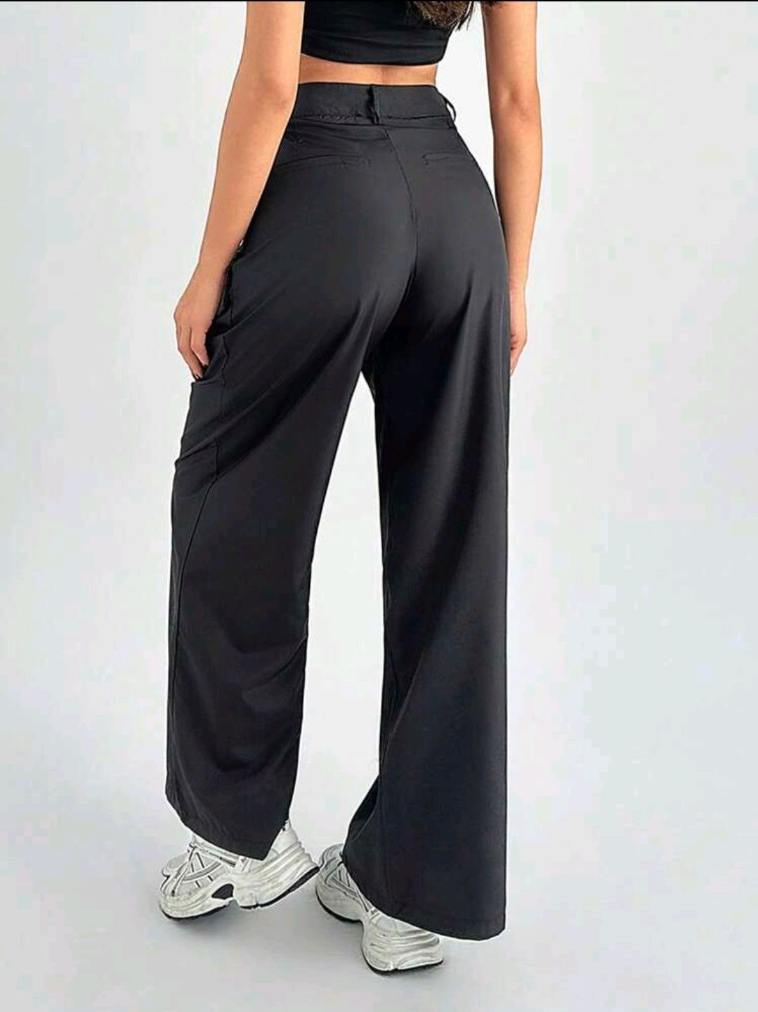 Tall Jeans droits amples de couleur unie polyvalents et décontractés pour femmes