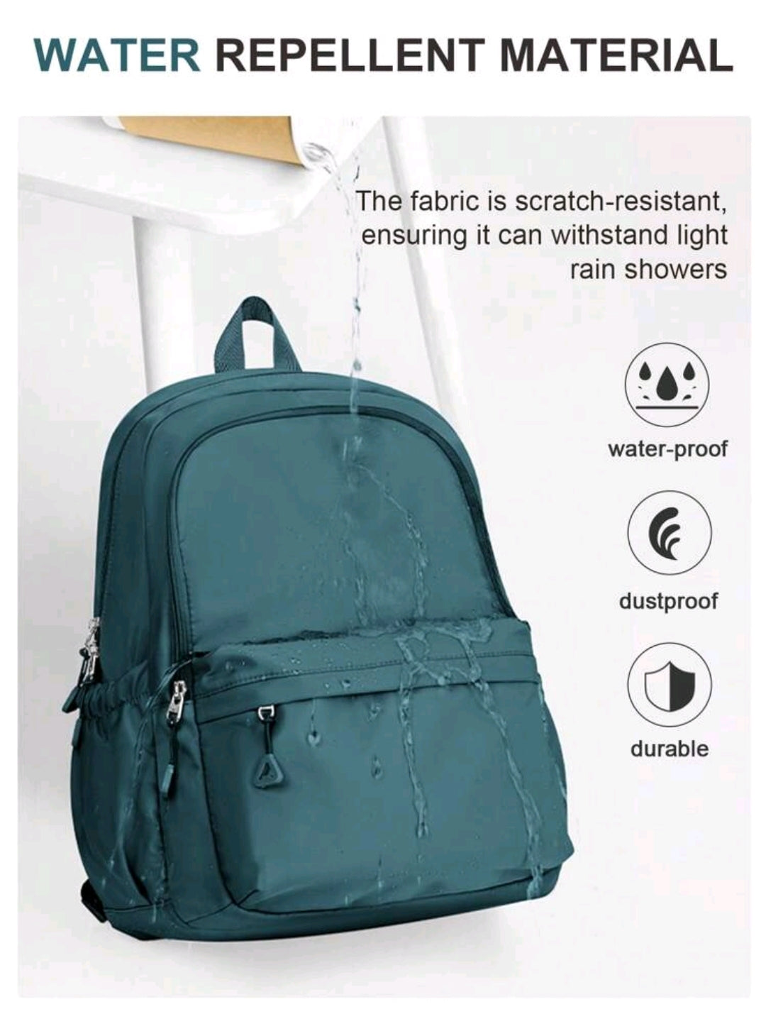 Grand sac à dos pour ordinateur portable pour femmes, sac à dos décontracté classique pour le collège