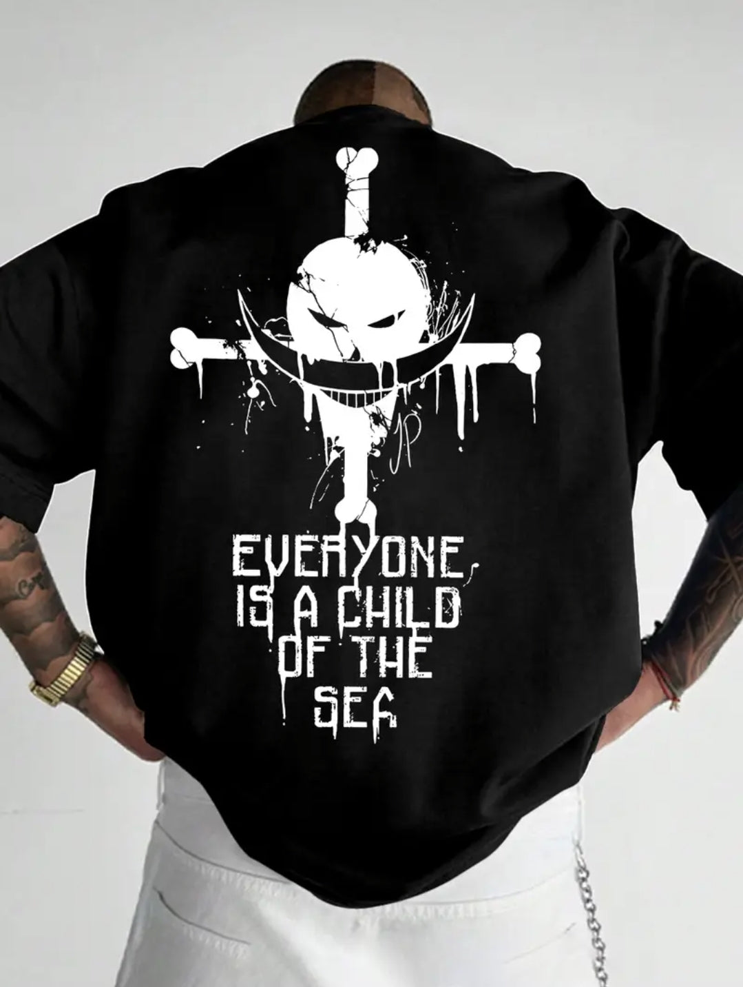 Le T-shirt légendaire à imprimé barbe blanche de marins et pirates, T-shirt pour hommes, décontracté d'été à manches courtes