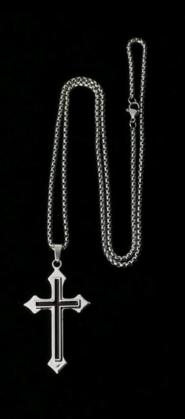 1 pièce En Acier Inoxydable Collier Avec Pendentif , Unisexe Sweat-Shirt À Capuche Chaîne , Polyvalent Quotidien Accessoire
