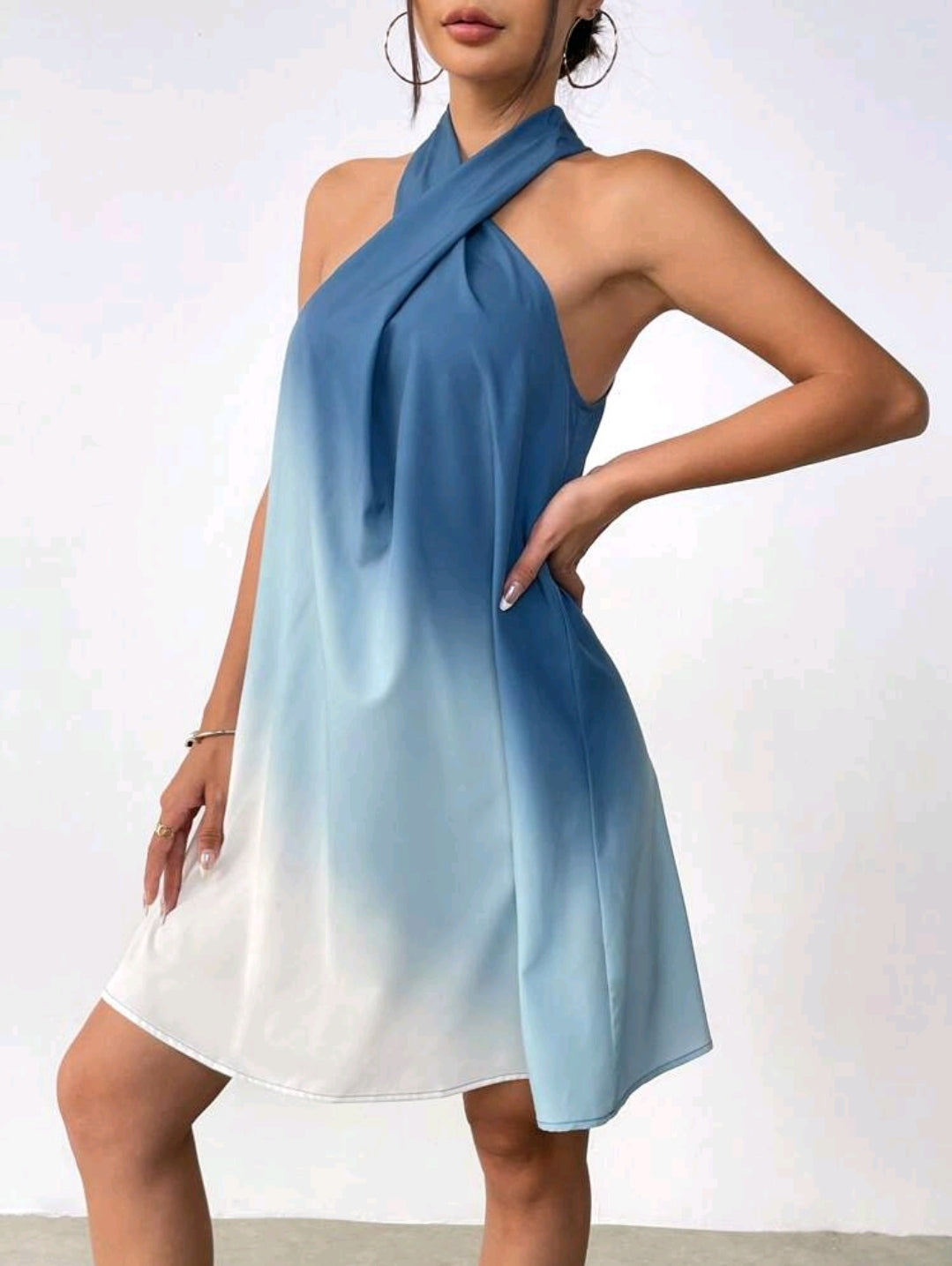 Firerie Robe Dégradée À Encolure Halter