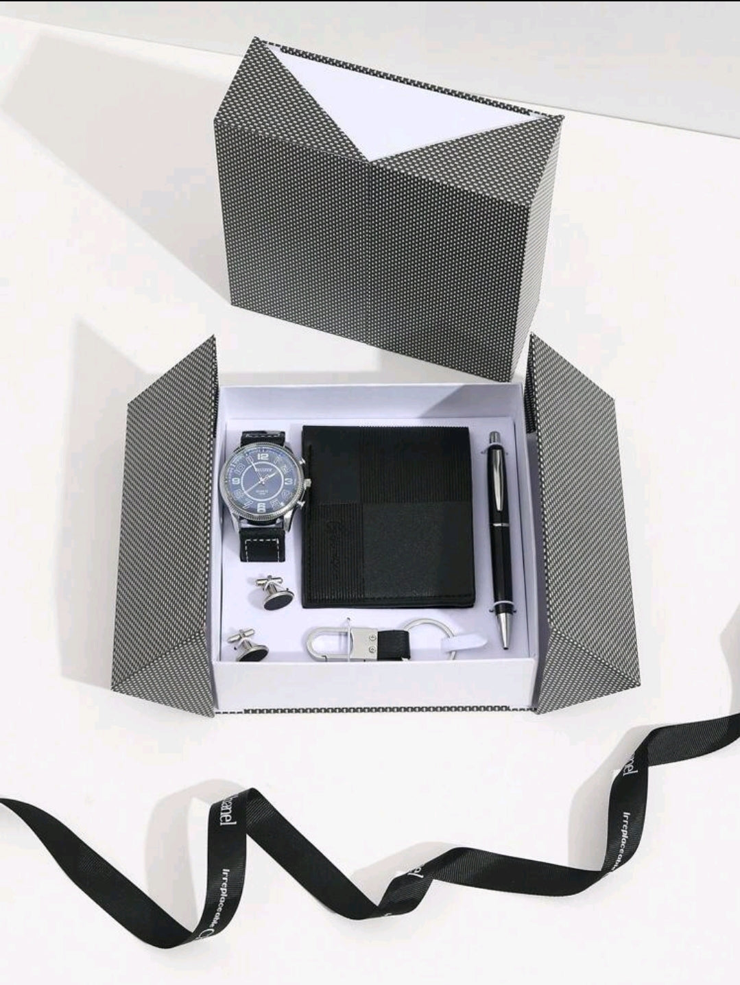 Coffret cadeau , convenant pour le personnel ou l'appréciation des clients, la fête des pères, un portefeuille simple et élégant