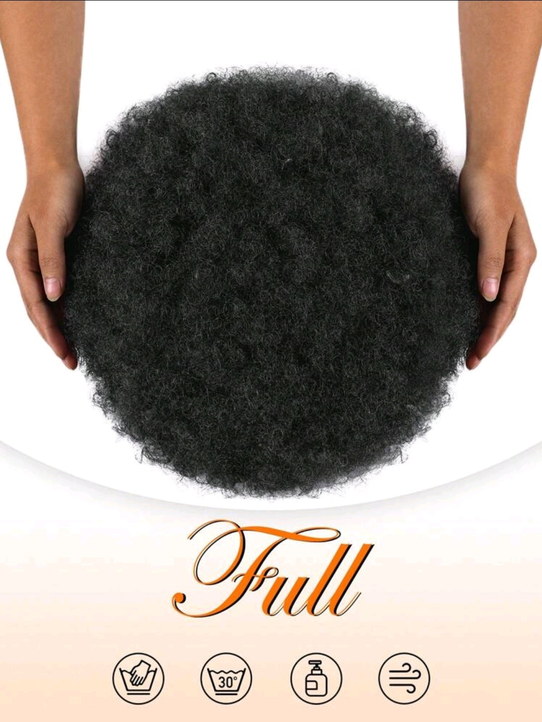 Extensions de queue de cheval à cordon avec chignon à cheveux frisés afros de 8/10/12 pouces. Utilisables au quotidien, pour les fêtes, Halloween, le cosplay