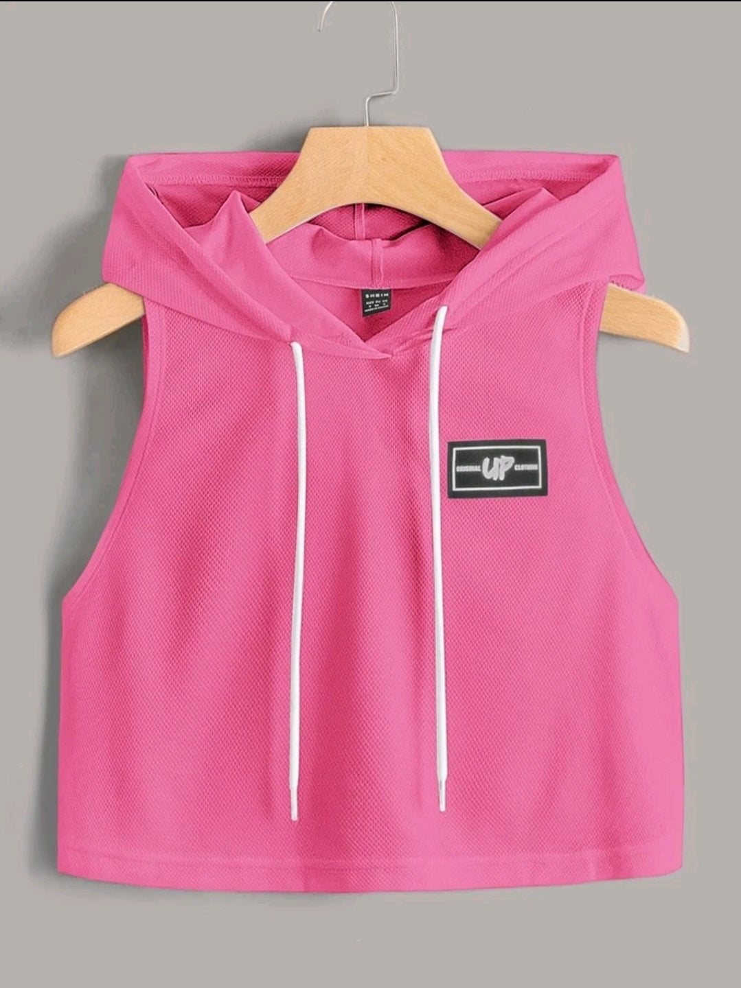 EZwear Débardeur À Capuche Pour Femmes Avec Détails Patchés, Adapté Aux Sports D'été